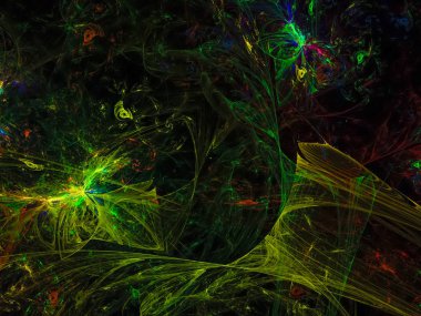 Fraktal soyutlama fantezi dijital