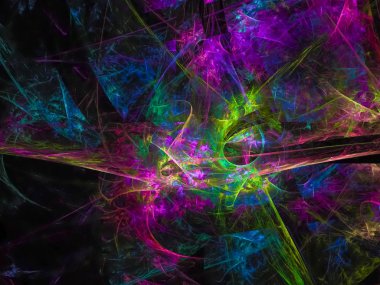 Fraktal soyut dijital enerji