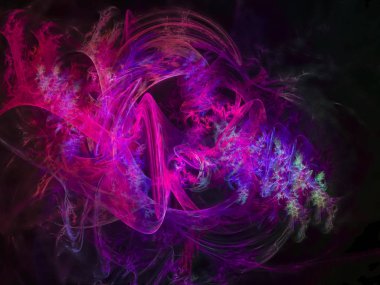 Soyut Fraktal dijital futuristik arka plan