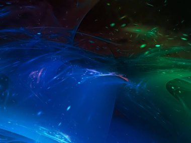 Soyut Fraktal dijital futuristik arka plan