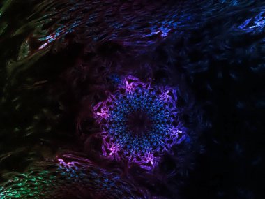 Soyut Fraktal dijital futuristik arka plan