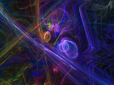 Soyut Fraktal dijital futuristik arka plan