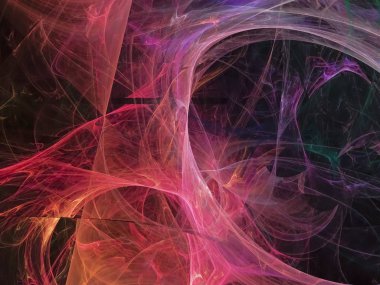 Soyut Fraktal dijital arka plan renkli