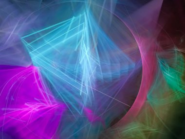 Soyut Fraktal dijital arka plan renkli