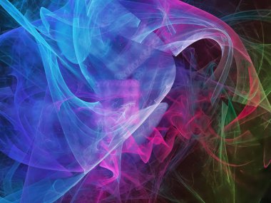 Soyut Fraktal dijital arka plan renkli