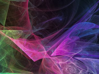 Soyut Fraktal dijital arka plan renkli