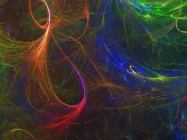 Fraktal tasarım soyutlama arka plan dijital