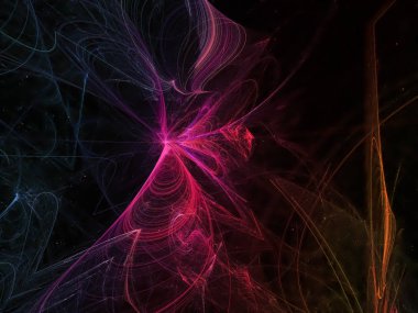 Fraktal tasarım soyutlama arka plan dijital