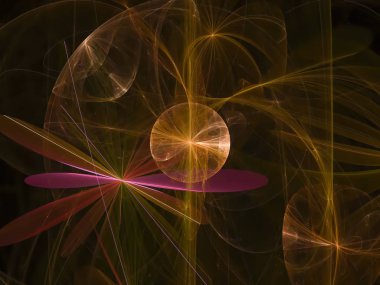 Soyut Fraktal dijital arka plan tasarım