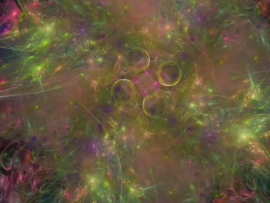 Soyut Fraktal dijital arka plan tasarım