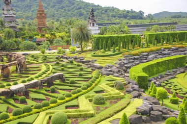 6 Mayıs 2011, Tayland Pattaya tropikal Park Nong Nooch, güzel bahçe