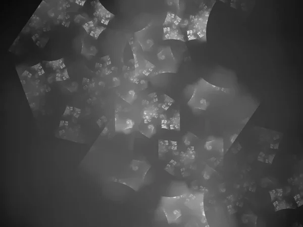 Ψηφιακή Φόντο Δημιουργικό Σχεδιασμό Αφηρημένη Fractal Χάος Μαύρο Και Άσπρο — Φωτογραφία Αρχείου