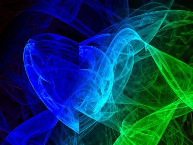 Fraktal soyut, dijital arka plan, güzel tasarım sihirli fantezi