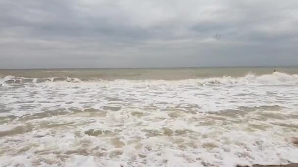 海岸边波浪风景 — 图库视频影像