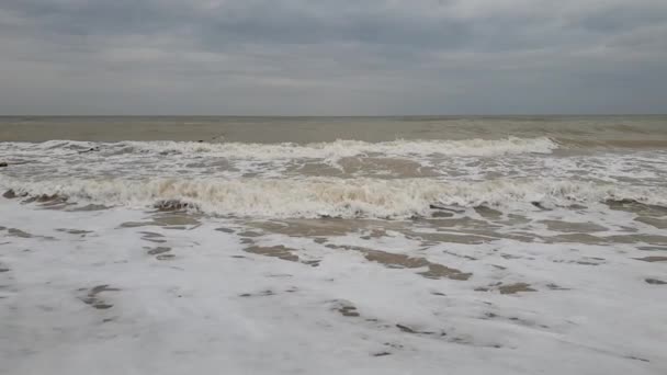 Θάλασσα Κύμα Καταιγίδα Αργή Κίνηση — Αρχείο Βίντεο