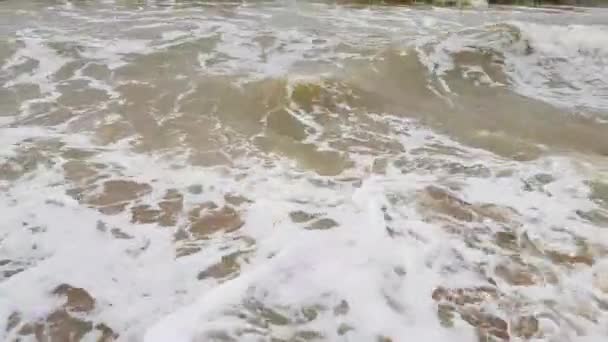 Deniz Dalga Fırtına Ağır Çekim — Stok video