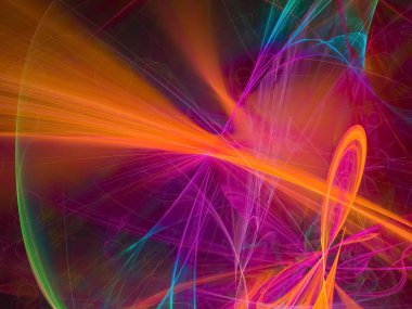 Soyut Dijital fraktal, güzel tasarım gelecek