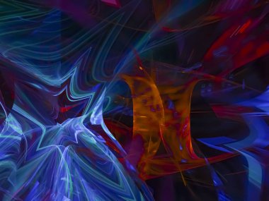 Soyut Dijital fraktal, güzel tasarım gelecek, parti