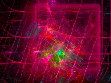 Fraktal dijital, Soyut Tasarım, parti, kart, şenlikli