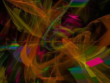 Soyut Dijital fraktal, güzel tasarım, şenlikli