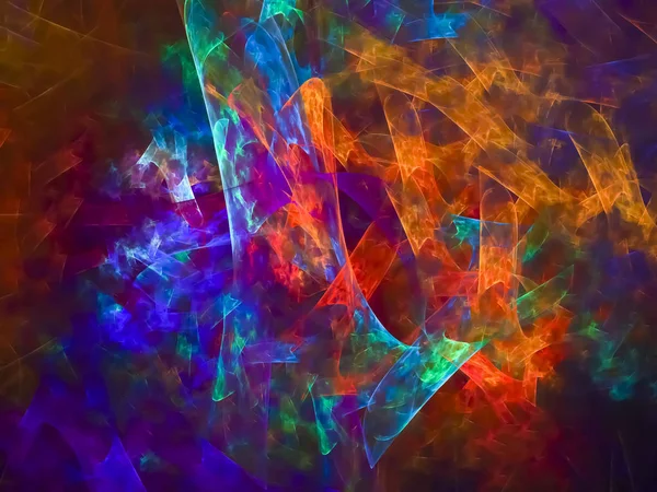 Abstract Digital Fractal Beautiful Design — Stock Photo, Image