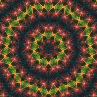 Soyut Dijital fraktal, güzel tasarım, mandala