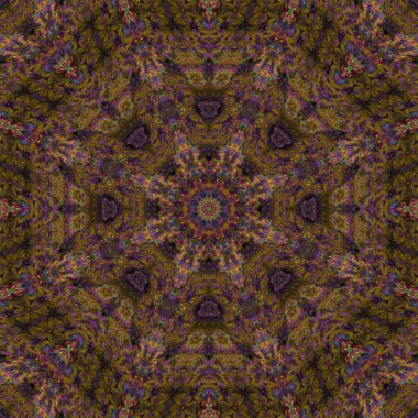 Soyut Dijital fraktal, güzel tasarım, mandala