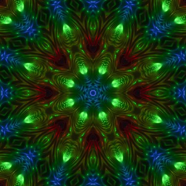 Soyut Dijital fraktal, güzel tasarım, mandala
