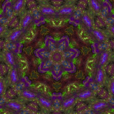 Soyut Dijital fraktal, güzel tasarım, mandala