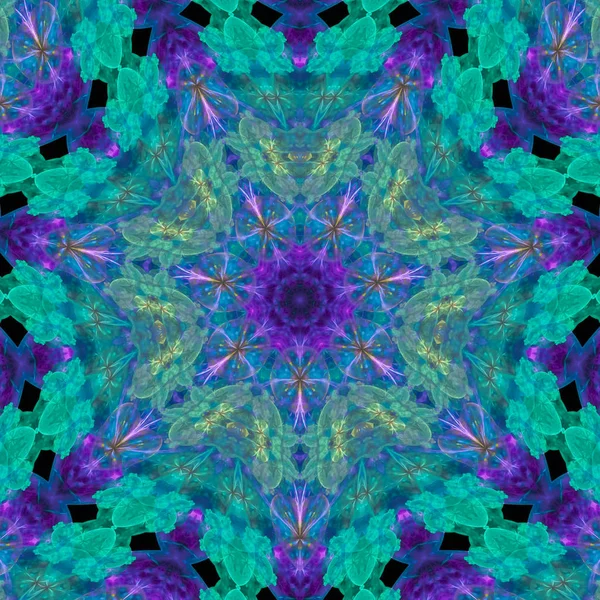 Abstrakcja Artystyczny Cyfrowy Piękny Design Mandala — Zdjęcie stockowe