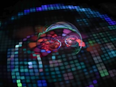 Dijital Soyut Fraktal, yaratıcı tasarım, sihirli Festivali, dekoratif