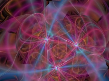 Dijital Soyut Fraktal, yaratıcı tasarım, sihirli