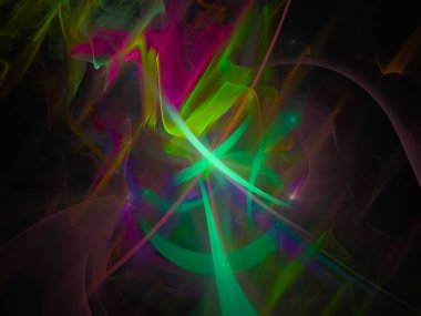 Dijital Soyut Fraktal, güzel tasarım, fantezi, şenlikli