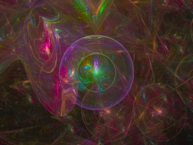 Dijital Soyut Fraktal, güzel tasarım, fantezi, şenlikli