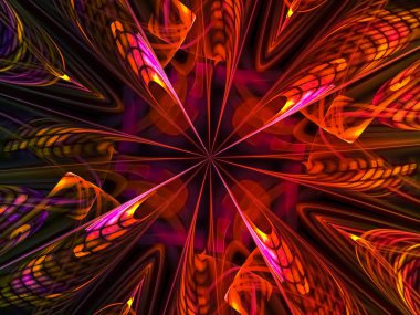Soyut Fraktal dijital tasarım yaratıcı, sihir,  