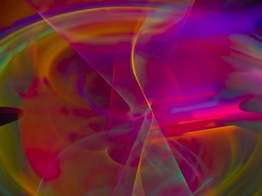 Soyut Fraktal dijital tasarım