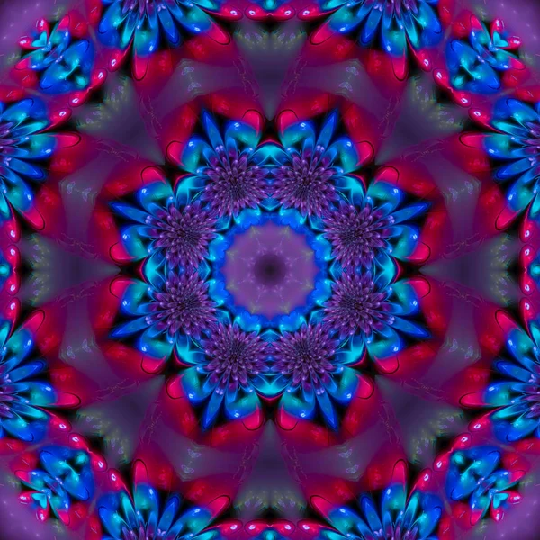 Abstract Digital Kaleidoscope Background Beautiful Design — Stock Photo, Image