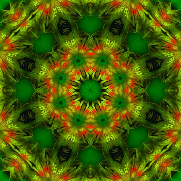 Abstract Digital Kaleidoscope Background Beautiful Design — Stock Photo, Image