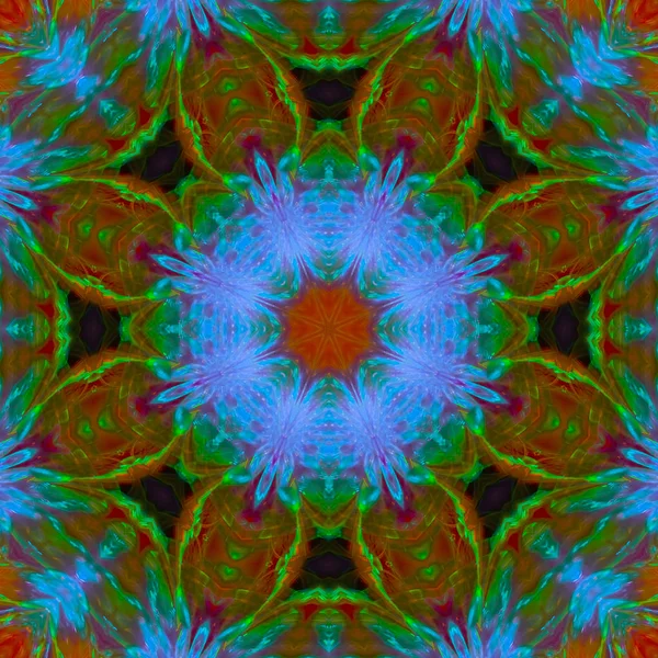 Abstraktní Pozadí Digitální Kaleidoskop Krásný Design — Stock fotografie