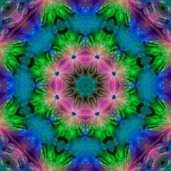 Abstract Digital Kaleidoscope Background Beautiful Design — Stock Photo, Image