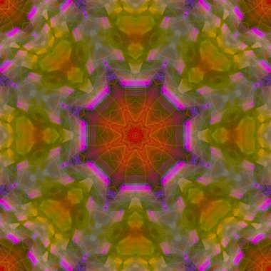 Soyut Dijital kaleydoskop arka plan, güzel tasarım, oriental