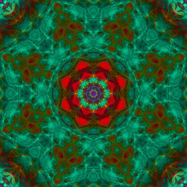 Soyut Dijital kaleydoskop arka plan, güzel tasarım, oriental