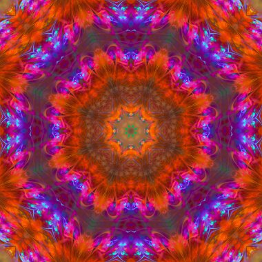 Soyut Dijital kaleydoskop arka plan, güzel tasarım, oriental