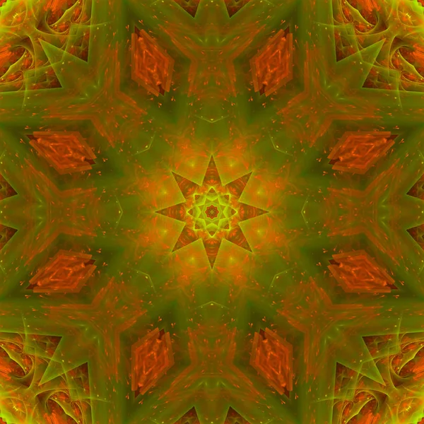 Abstract Digital Kaleidoscope Background Beautiful Design Oriental — Stock Photo, Image