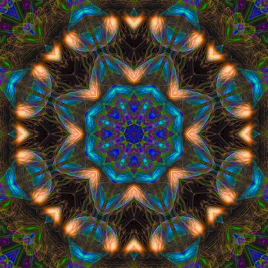 Soyut Dijital kaleydoskop arka plan