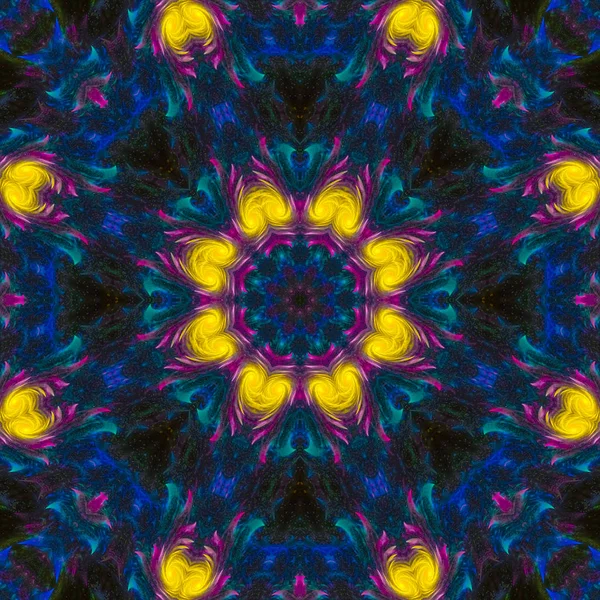 Abstrakt Digital Kaleidoskopbakgrunn – stockfoto