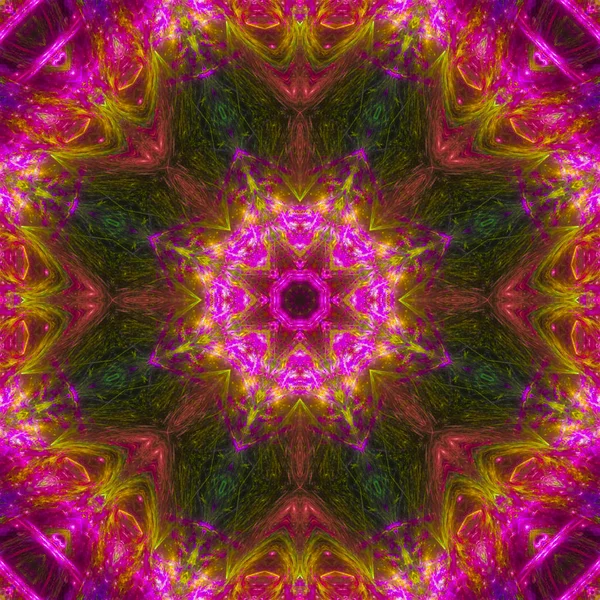 Pozadí Abstraktní Digitální Kaleidoskop — Stock fotografie