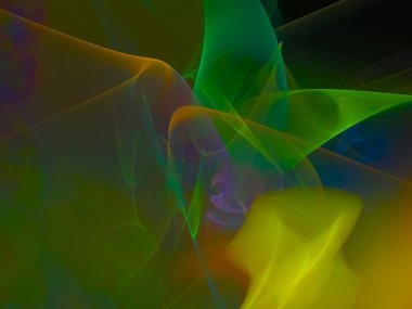 Fraktal dijital soyut güzel tasarım benzersiz disko