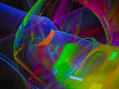 Soyut Dijital fraktal arka plan, güzel tasarım deseni, bulanıklık