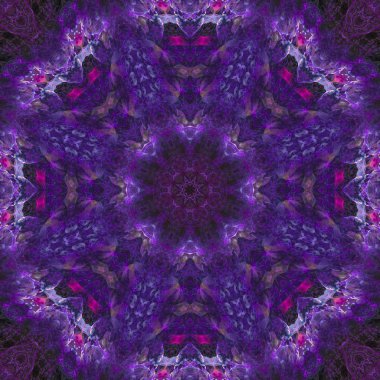 kaleydoskop dijital soyut mandala, oryantal